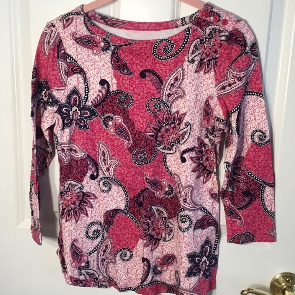 NWOT. Charter Club Women’s L/S Top Sz. PS. Pima